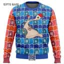 Blue Red Migi Parasyte Ugly Christmas Sweater Blue Red Migi Parasyte Ugly Christmas Sweater