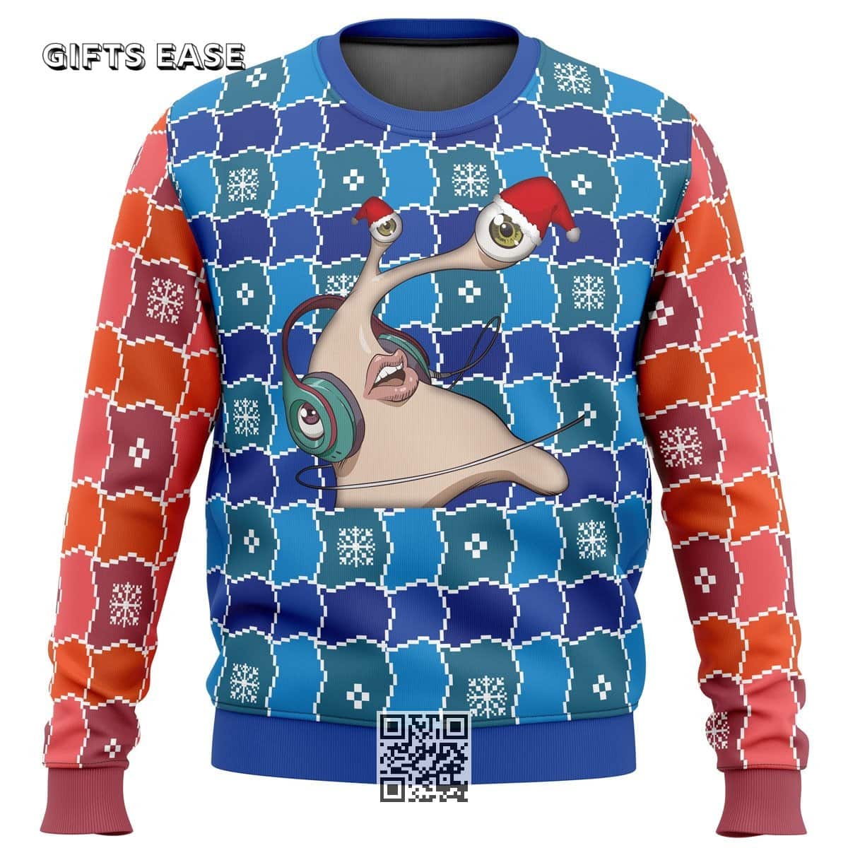 Blue Red Migi Parasyte Ugly Christmas Sweater Blue Red Migi Parasyte Ugly Christmas Sweater