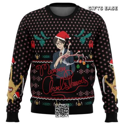 Black Shinichi Izumi Parasyte Ugly Christmas Sweater Merry Christmas