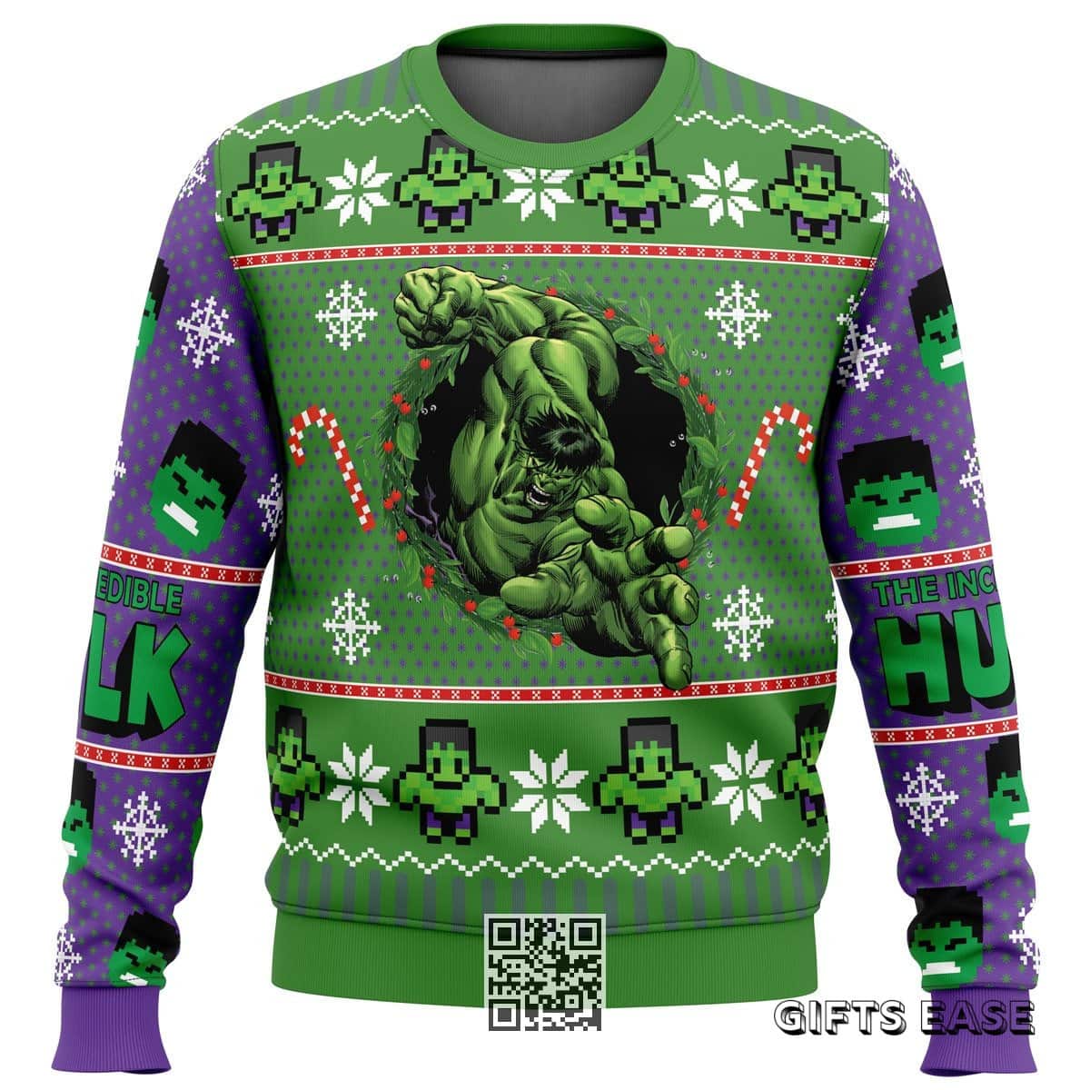 The Incredible Hulk Ugly Christmas Sweater Xmas Gift The Incredible Hulk Ugly Christmas Sweater Xmas Gift