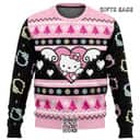 Black Pink Hello Kitty Ugly Christmas Sweater