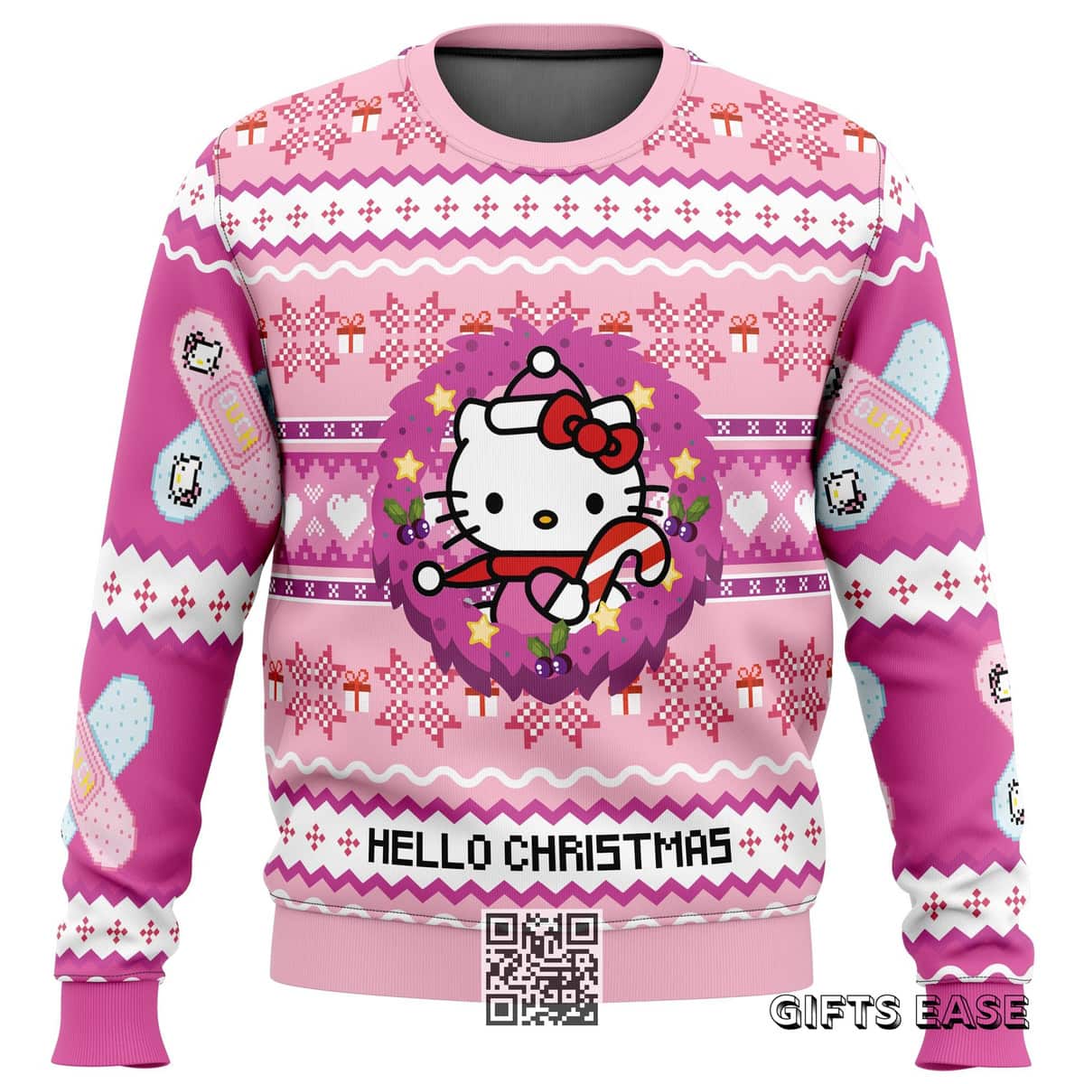 Pink Hello Kitty Ugly Christmas Sweater Hello Christmas Pink Hello Kitty Ugly Christmas Sweater Hello Christmas