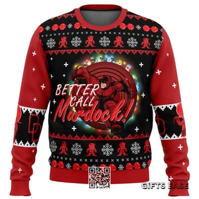 Daredevil Ugly Christmas Sweater Better Call Murdock