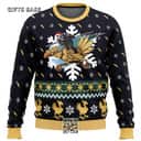 Chocobo Final Fantasy Ugly Christmas Sweater Snowflake Pattern Chocobo Final Fantasy Ugly Christmas Sweater Snowflake Pattern