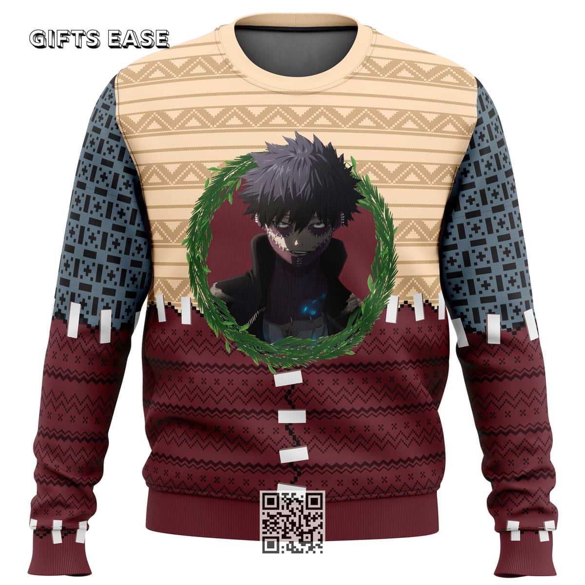Dabi My Hero Academia Ugly Christmas Sweater Dabi My Hero Academia Ugly Christmas Sweater
