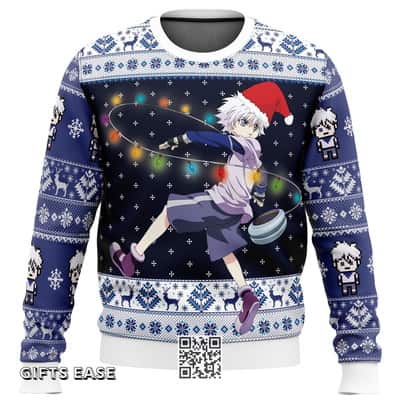 Santa Killua Zoldyck Hunter X Hunter Ugly Christmas Sweater
