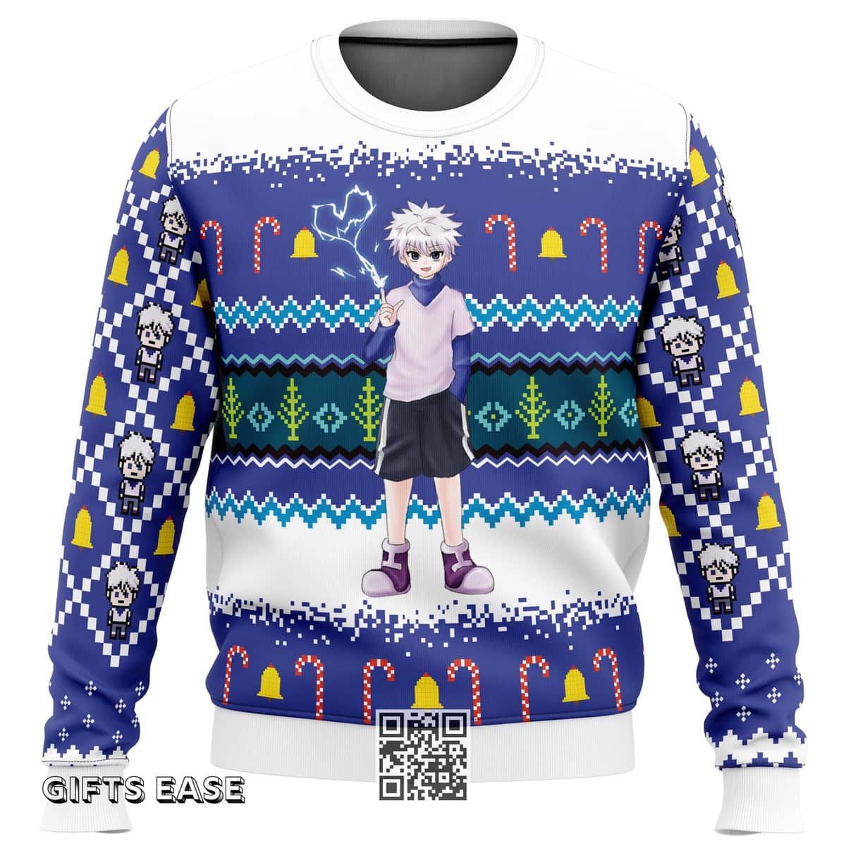 Cool Killua Zoldyck Hunter X Hunter Ugly Christmas Sweater Cool Killua Zoldyck Hunter X Hunter Ugly Christmas Sweater