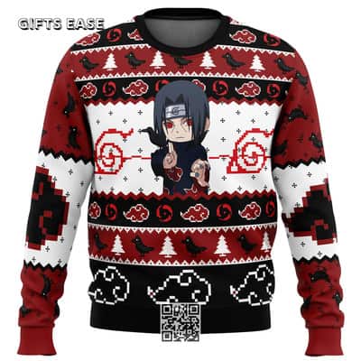Itachi Uchiha Chibi Akatsuki Naruto Ugly Christmas Sweater Pine Tree