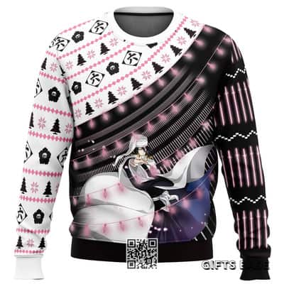 Byakuya Kuchiki Bleach Thousand-Year Blood War Ugly Christmas Sweater Pine Tree