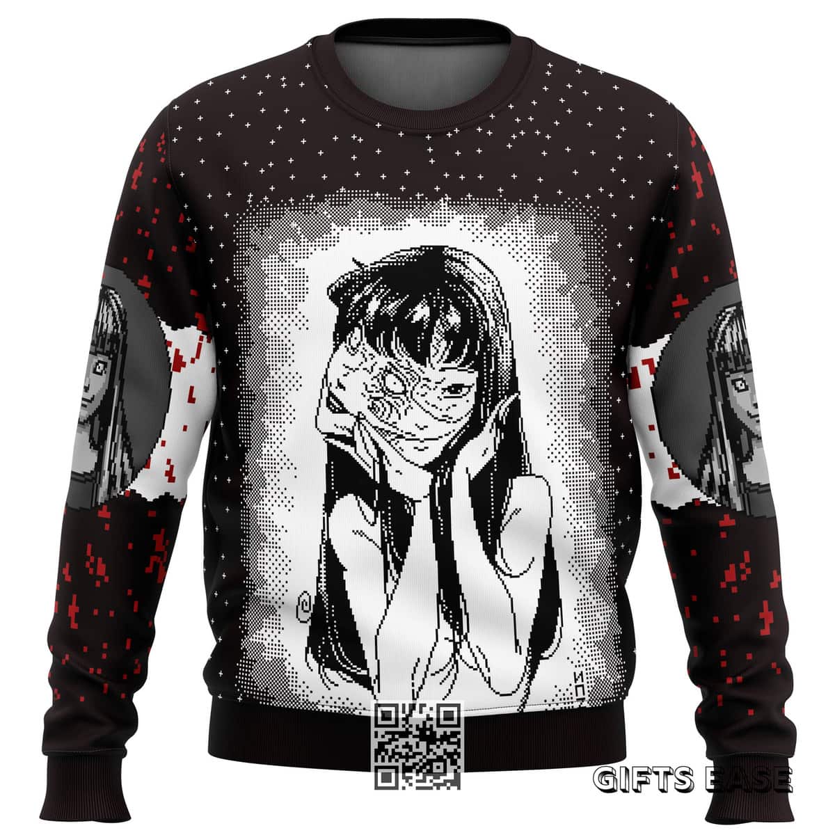 Brown Tomie Junji Ito Ugly Christmas Sweater Brown Tomie Junji Ito Ugly Christmas Sweater
