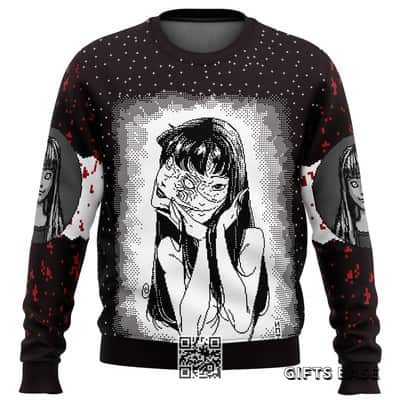 Brown Tomie Junji Ito Ugly Christmas Sweater
