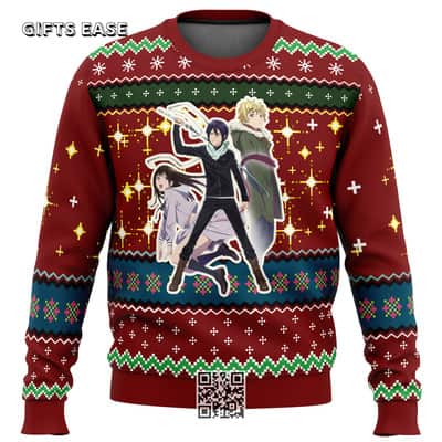 Noragami Ugly Christmas Sweater Yato Hiyori Iki Yukine