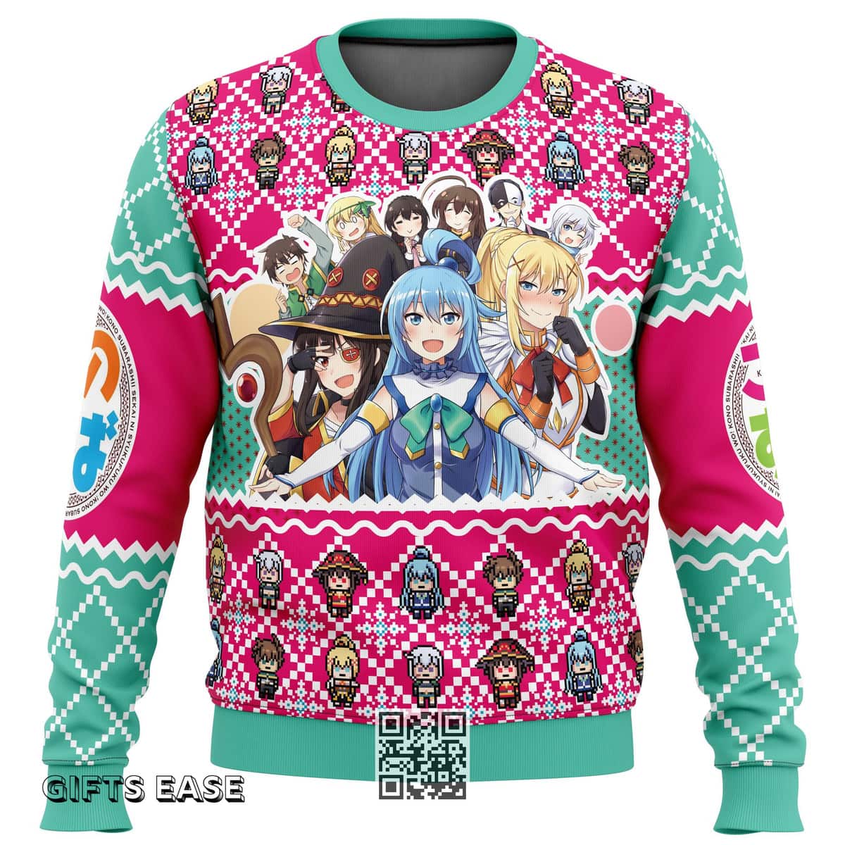 KonoSuba Ugly Christmas Sweater Characters KonoSuba Ugly Christmas Sweater Characters