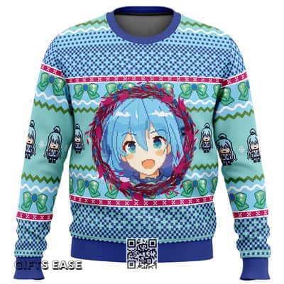 Aqua Konosuba Ugly Christmas Sweater Winter Gift