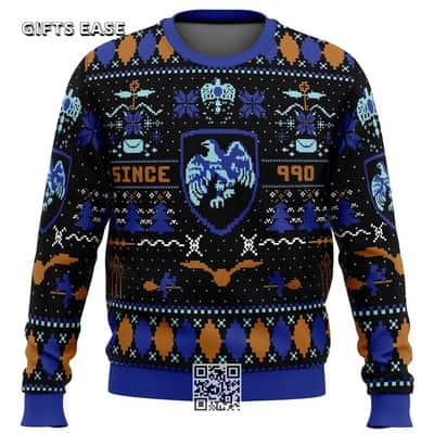 Blue Eagle Harry Potter Ugly Christmas Sweater