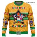 Yellow Green Adventure Time Ugly Christmas Sweater Christmas Adventure Yellow Green Adventure Time Ugly Christmas Sweater Christmas Adventure