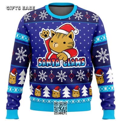 Cool Kitty Claws Ugly Christmas Sweater