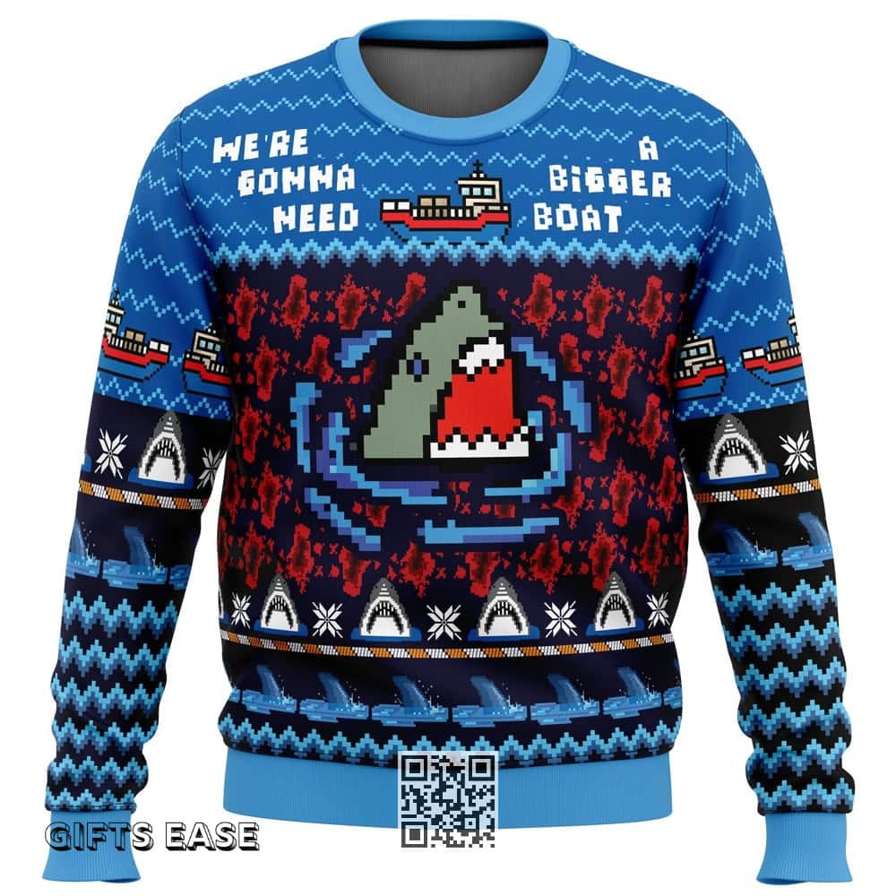 Jaws Ugly Christmas Sweater We’re Gonna Need A Bigger Boat Jaws Ugly Christmas Sweater We’re Gonna Need A Bigger Boat