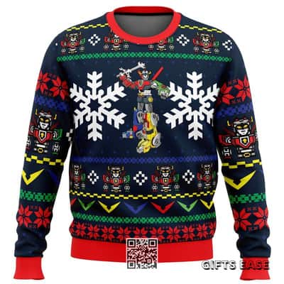 Voltron Ugly Christmas Sweater Snowflake Pattern
