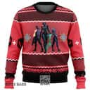 Black Red Valorant Ugly Christmas Sweater