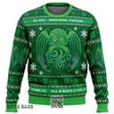 Green Cthulhu Cultist Ugly Christmas Sweater