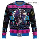 Jinx League Of Legends Ugly Christmas Sweater Snowflake Pattern Jinx League Of Legends Ugly Christmas Sweater Snowflake Pattern