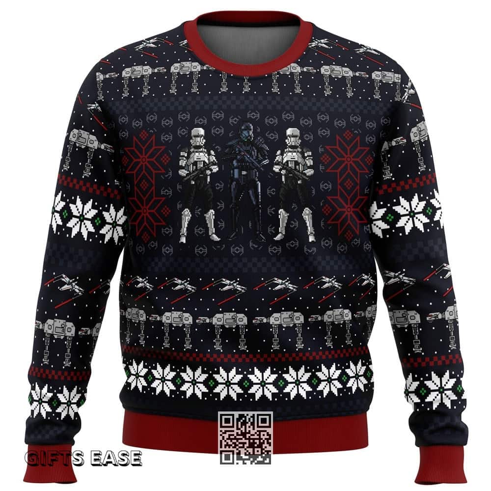 Darth Vader Stormtroopers Battle Of Hoth Star Wars Ugly Christmas Sweater Darth Vader Stormtroopers Battle Of Hoth Star Wars Ugly Christmas Sweater