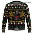Monty Python Black Knight Ugly Christmas Sweater Tis But A Scratch Monty Python Black Knight Ugly Christmas Sweater Tis But A Scratch
