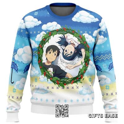 Hina Amano Hodaka Morishima Ugly Christmas Sweater Weathering With You