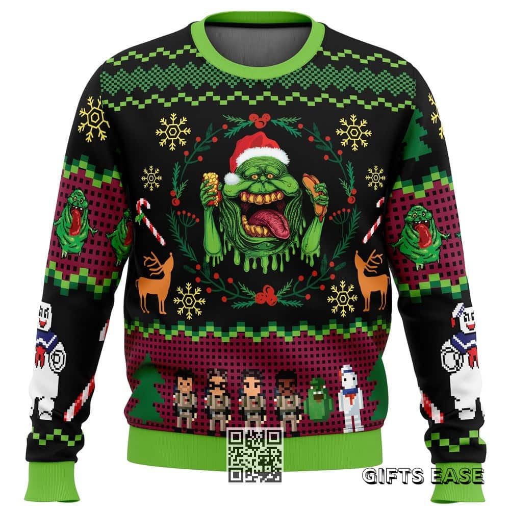 Ghostbusters Ugly Christmas Sweater Xmas Gift Ghostbusters Ugly Christmas Sweater Xmas Gift