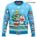 Blue Doraemon Ugly Christmas Sweater Merry Christmas Blue Doraemon Ugly Christmas Sweater Merry Christmas