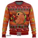 Pochita Chainsaw Man Ugly Christmas Sweater Snowflake