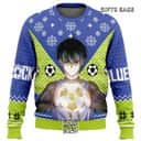 Isagi Yochi Blue Lock Ugly Christmas Sweater Snowflake Isagi Yochi Blue Lock Ugly Christmas Sweater Snowflake