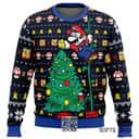 Cool Super Mario Bros Ugly Christmas Sweater Xmas Tree