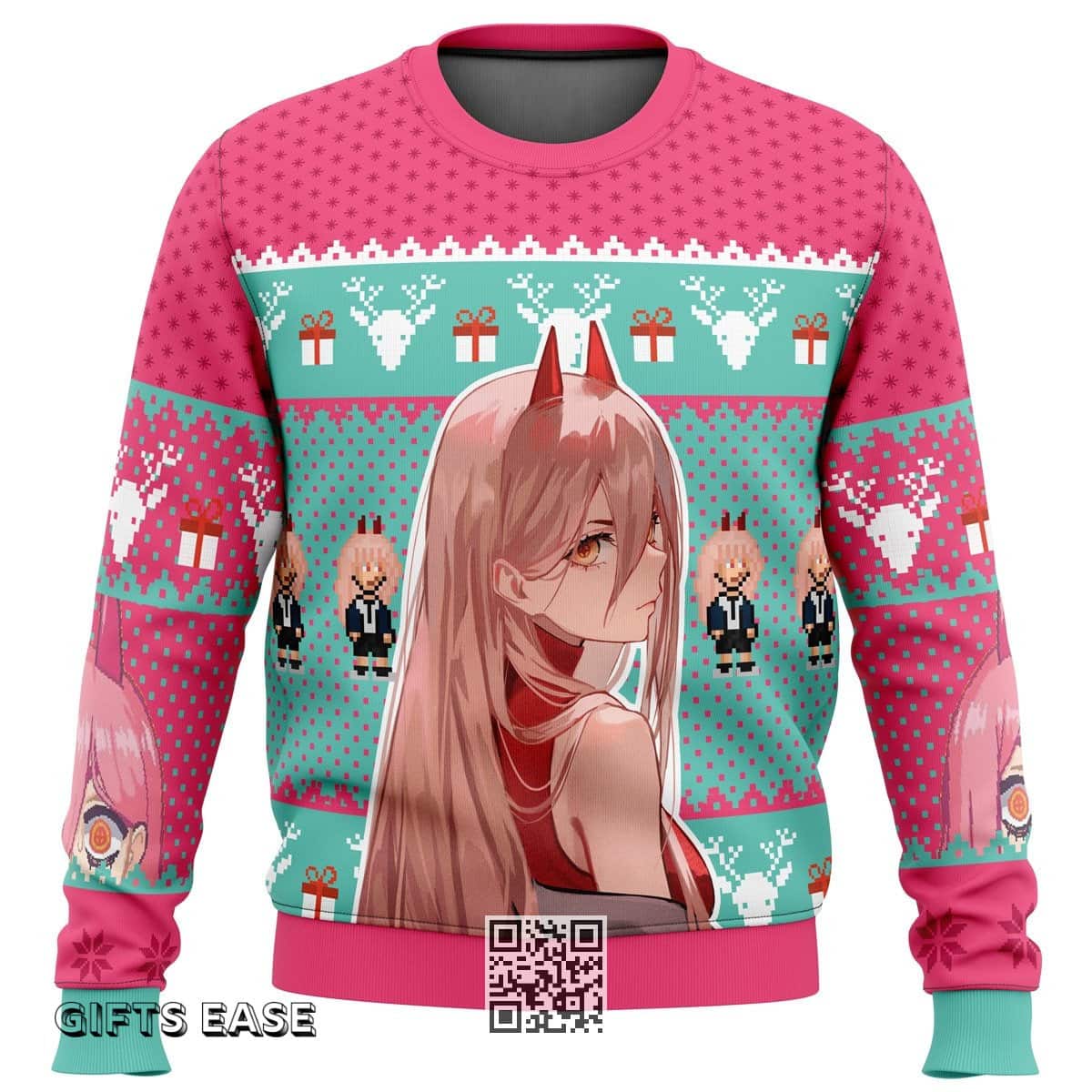 Power Chainsaw Man Ugly Christmas Sweater Winter Gift Power Chainsaw Man Ugly Christmas Sweater Winter Gift