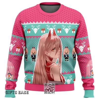 Power Chainsaw Man Ugly Christmas Sweater Winter Gift