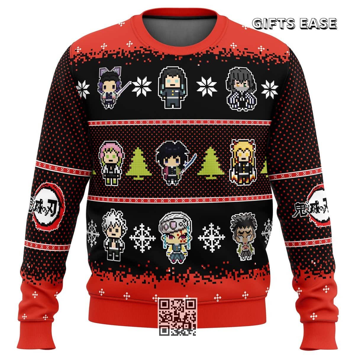 Demon Slayer Ugly Christmas Sweater Hashira Characters Demon Slayer Ugly Christmas Sweater Hashira Characters