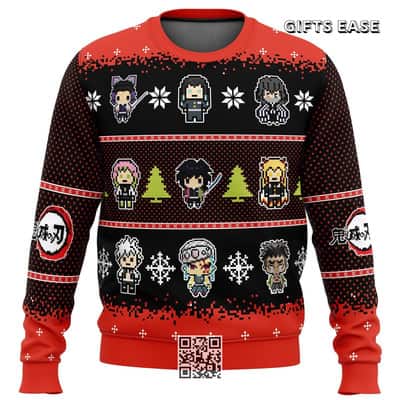 Demon Slayer Ugly Christmas Sweater Hashira Characters