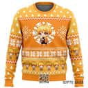 Orange Chibi Zenitsu Agatsuma Demon Slayer Ugly Christmas Sweater