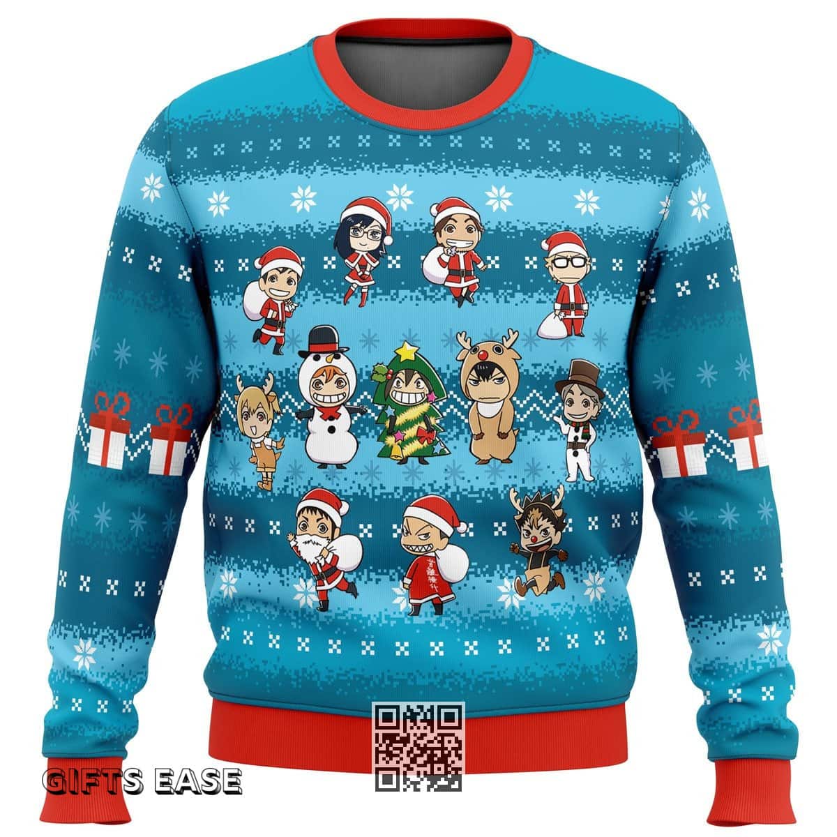 Cool Festive Haikyuu Ugly Christmas Sweater Cool Festive Haikyuu Ugly Christmas Sweater
