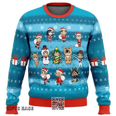 Cool Festive Haikyuu Ugly Christmas Sweater