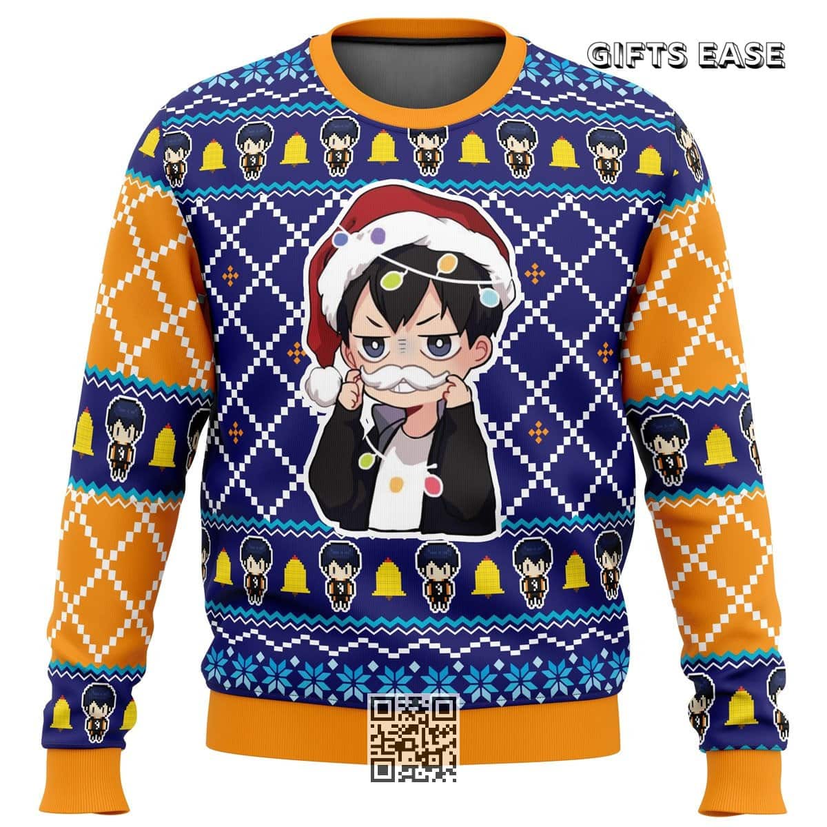 Santa Tobio Haikyuu Ugly Christmas Sweater Snowflake Pattern Santa Tobio Haikyuu Ugly Christmas Sweater Snowflake Pattern