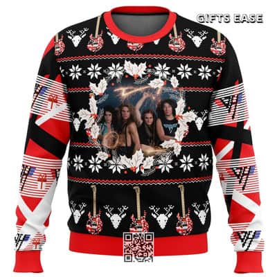 Eddie Van Halen Ugly Christmas Sweater Xmas Gift