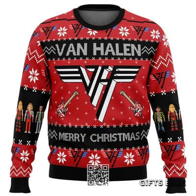 Van Halen Ugly Christmas Sweater Merry Christmas