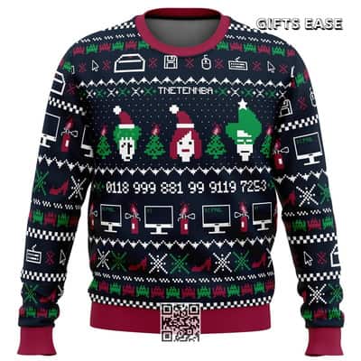 The IT Crowd Ugly Christmas Sweater Xmas Pattern