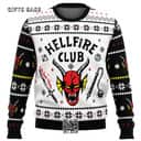 Stranger Things Ugly Christmas Sweater HellFire Club Stranger Things Ugly Christmas Sweater HellFire Club