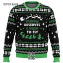 Everyone Deserves To Fly Ugly Christmas Sweater Wicked Snowflake Everyone Deserves To Fly Ugly Christmas Sweater Wicked Snowflake