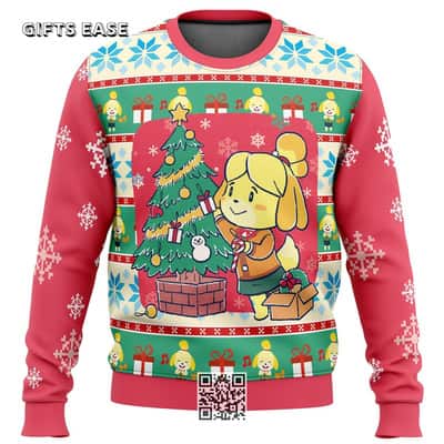 Cool Isabelle Animal Crossing Ugly Christmas Sweater
