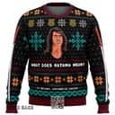 Samurai Cop Ugly Christmas Sweater What Does Katana Mean