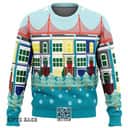 Blue Everywhere Full House Ugly Christmas Sweater